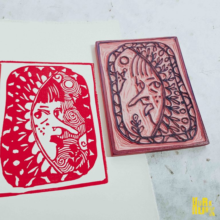 Kurk Kurk | Linocut Reduction Method | Creativity